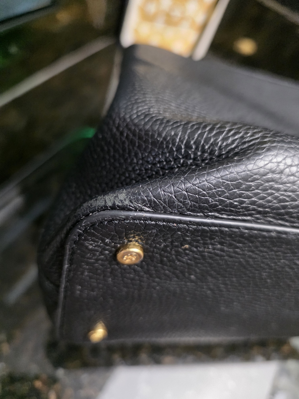 Tory Burch Black Leather Top-Handle Satchel with Gold Logo - Picture 11 of 15
